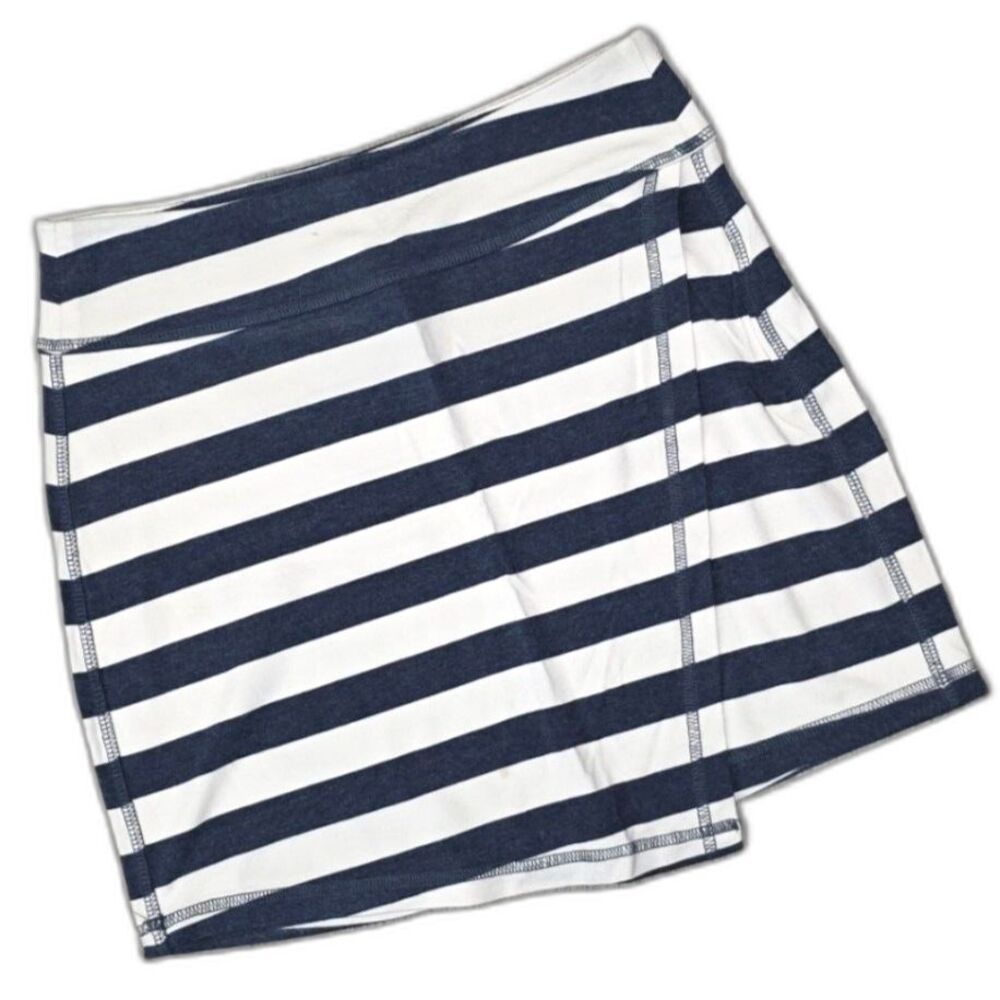 Athleta Navy & White Buttery Soft Wrap Skirt Size XS - Picture 1 of 6